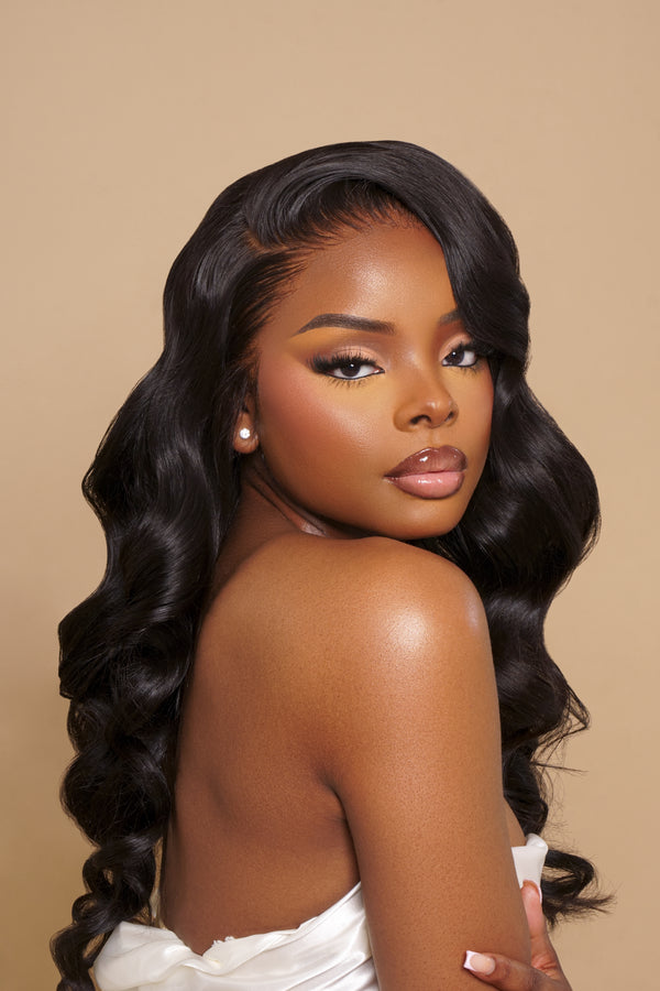 Raw body wave wig